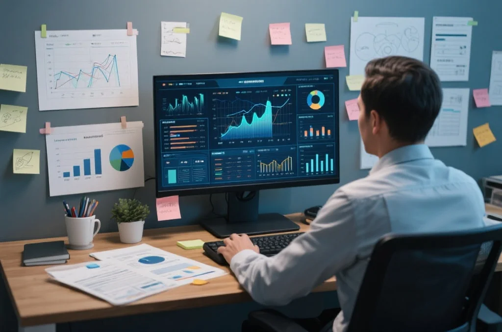 专业人士进行数据分析